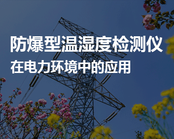 防爆型温湿度检测仪能够高精度监测电力环境内的温湿度数值变化